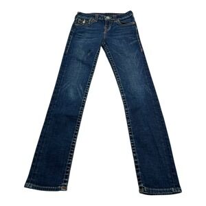 True Religion Girls Julie Jeans Size 10‎ Dark Wash Bootcut Stretch Denim